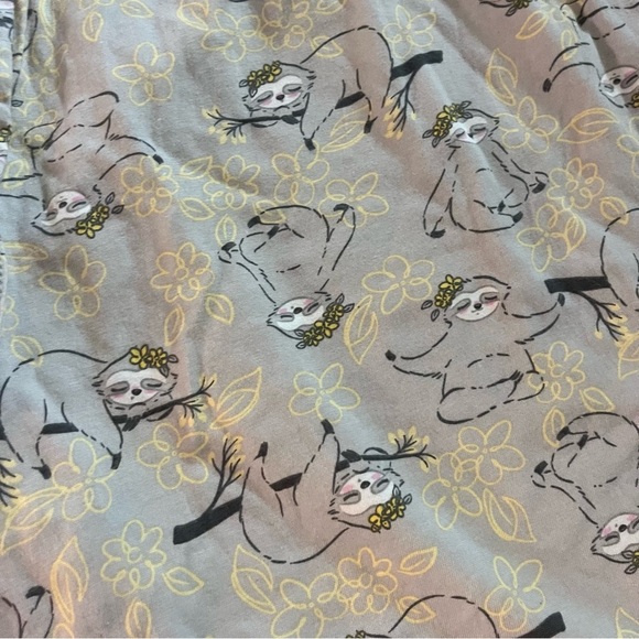 La Vie en Rose ‘hello sunshine’ Pajama set with sloth print pants size M/L - Picture 14 of 14